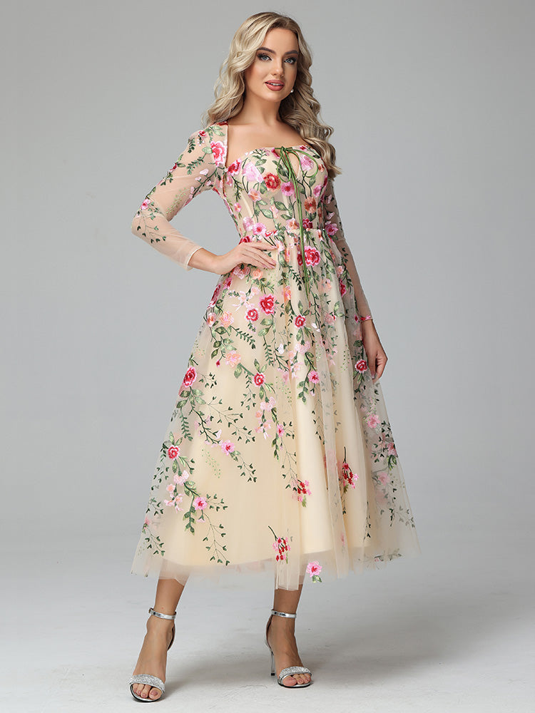 floral mother of the bride dress